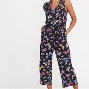 Flutter sleeved but print jumpsuit